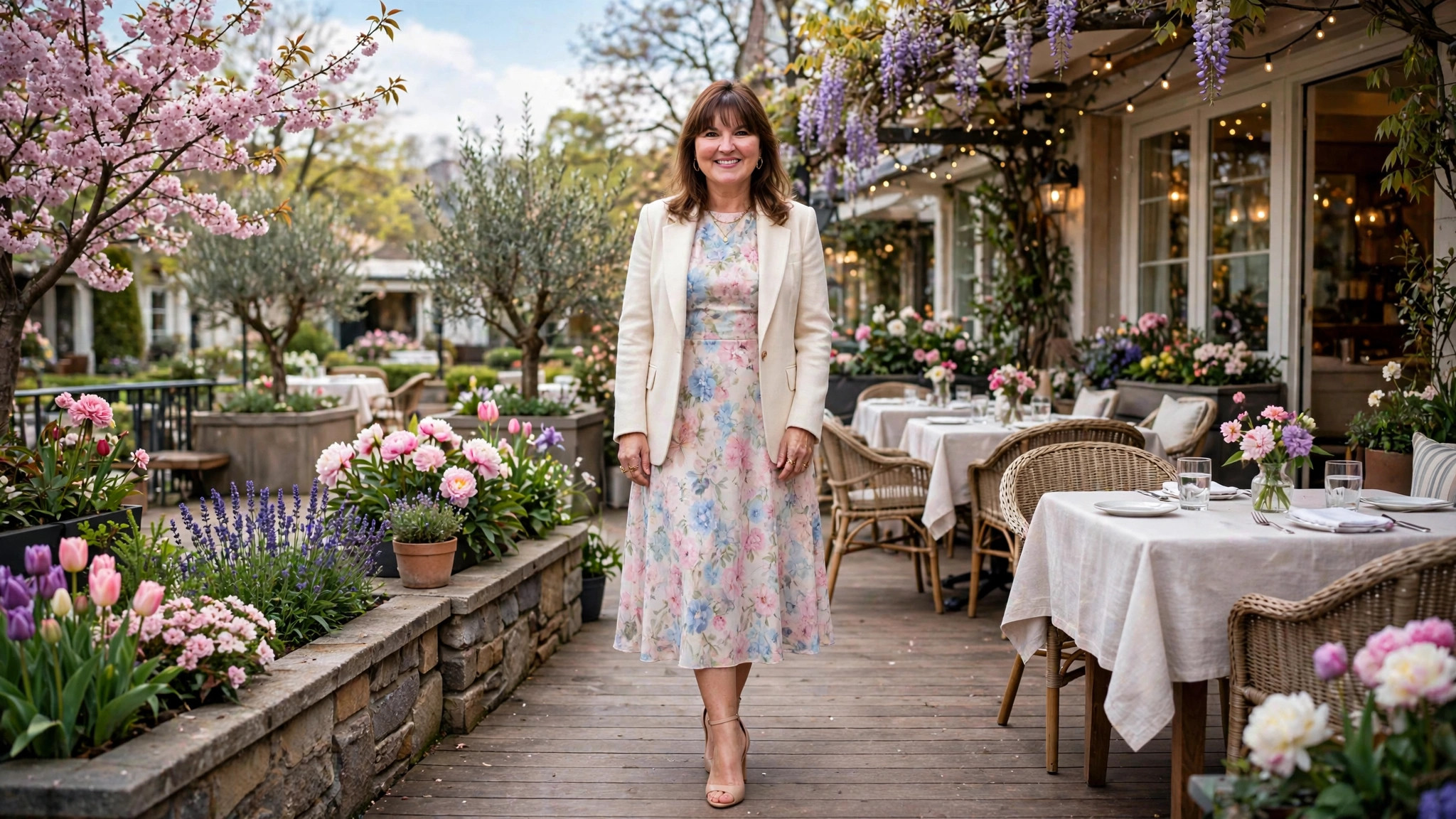 Stylish spring dinner outfits for evening dining