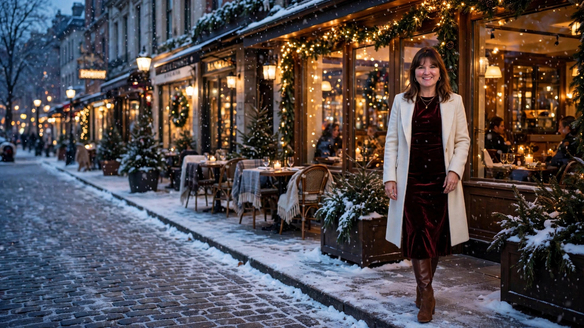 Chic winter dinner outfits for cold evenings out